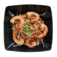 Yakisoba con Gambas
